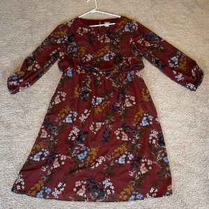 Chico's Rust Floral Dress